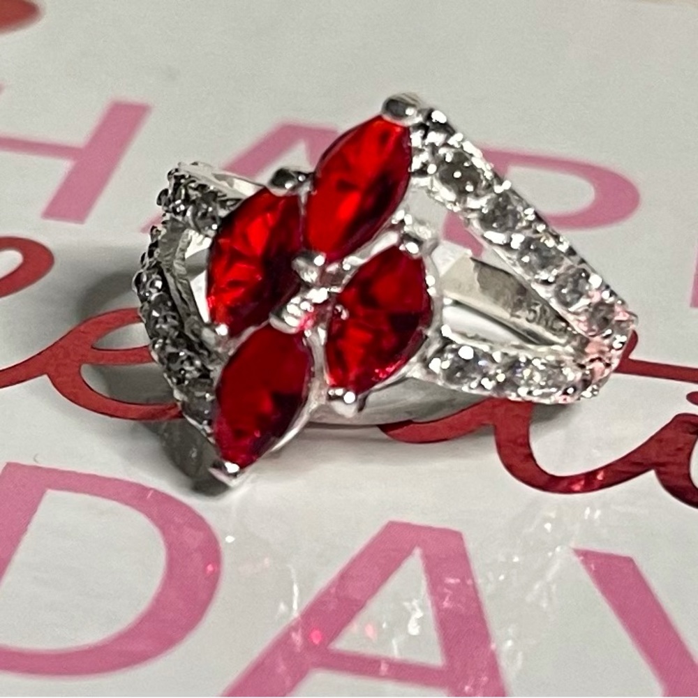 Red Ruby .925 Ring - image 2